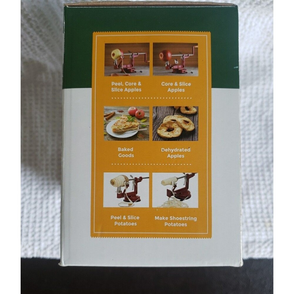 Roots & Branches Johnny Apple Peeler Suction Base VKP1010 Cast Iron Boxed Open - Picture 6 of 7